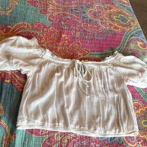 Susina Cream Off-Shoulder Blouse